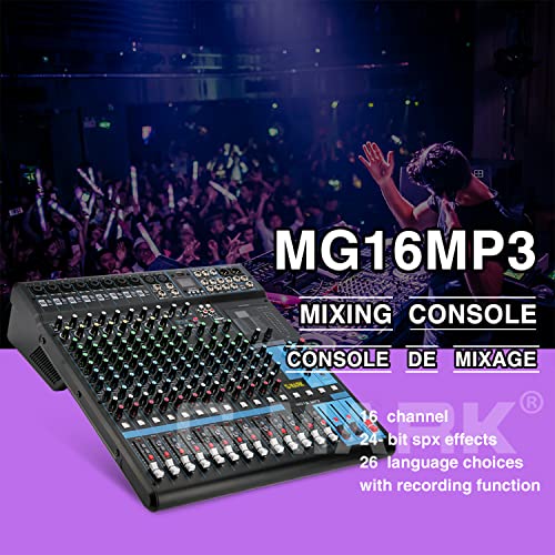 Audio Mixer Bluetooth GMARK Professional Mixer Usb Interface Sound
