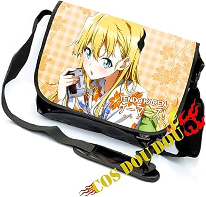 Amazon ゲーマーズ ショルダーバッグ アニメ キャラクターグッズ かばん 鞄 ノートパソコンバッグ ノートパソコン収納可能 パソコンバッグ ワンショルダーバッグ 34cmx29cmx11cm Cosdoudou キーボード マウス 入力機器 通販