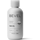 Bevel Face Moisturizer for Men with Vitamin C and Tea Tree Oil, Clear, Lightweight Face Lotion Gel, Improves Dry, Oily and Sensitive Skin, 4 Fl Oz (Packaging May Vary)