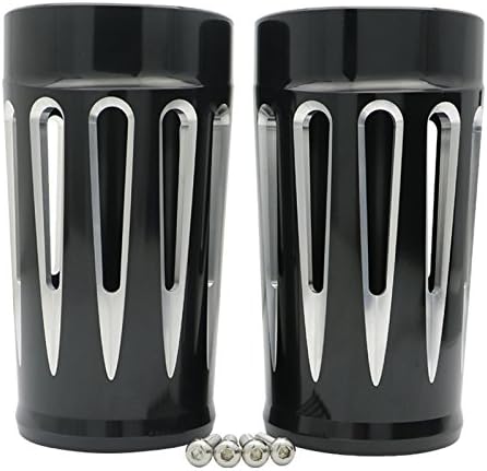 OKTI Fork Boot Slider Cover Cow Bells CNC Deep Edge Cut for Harley Touring 1986-2014 Electra Glide Road King Street Glide