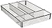 Rubbermaid Wire Mesh Drawer Organizer, Cutlery Tray, Titanium