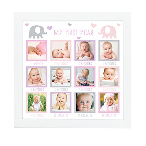 Tiny Ideas First Year Keepsake Photo Frame, First Year by Month, Baby