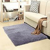 Shaggy green rug
