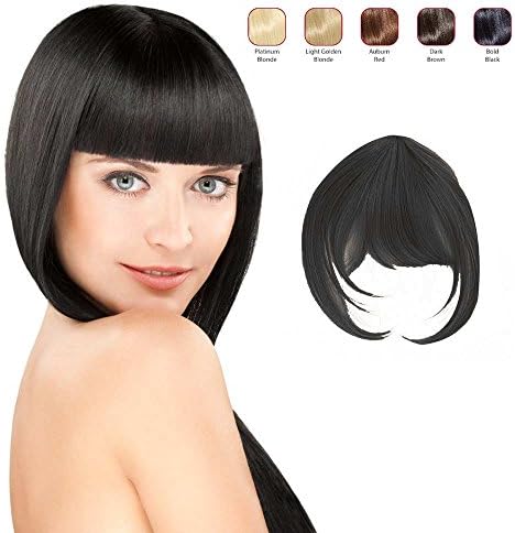 Hollywood Hair Fringe with Bangs (Bold Black)