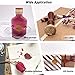 Wax Seal Stamp Set, Uiuix 6 Pieces Sealing Wax Stamp Kit Copper Seals with 1 Wooden Hilt, Great for Cards Envelopes, Invitations, Wine Packages