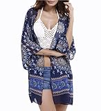 Swim,Beach Cover Up,Women Boho Chiffon Kimono Cover-ups,Cardigan for Bikini.