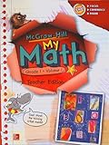 McGraw-Hill My Math, Grade 1 Volume 1, Teacher Edition, CCSS Common Core