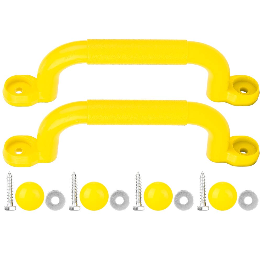 VGEBY Playground Handles, 60KG Bearing Sturdy Grab Handle Anti-scratch Anti-corrosion Playset Handles For Swing Toy Accessories(yellow) Children's sports equipment Children's Sports