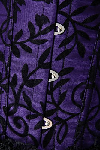 SODAO-Womens-High-grade-Steel-Buckle-Bustiers-Sexy-Lace-Corset
