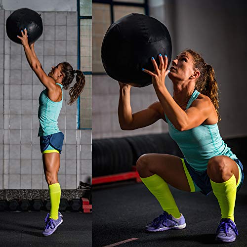 Shogun Sports Soft Wall Ball. Durable Medicine Ball for Strength, Conditioning, Cardio and Cross Training. Ideal for Wall Balls, Lunges, Partner Toss, Twists. Available in (10, 14, 20 LB) (20 LB)