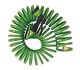 Orbit 27872 50-Foot Coil Hose with Nozzle, Green