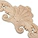 Enerhu 1 Piece Wood Carving Decal Carved?Onlay Applique Unpainted Home Furniture Decorations L(15.75x3.94inch)