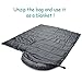 Cold Weather Waterproof Sleeping Bag with Armholes and Adjustable Foot Section - Envelope Lightweight Portable, Comfort With Compression Sack - for 4 Season Traveling, Camping, Hiking, Outdoor Activit