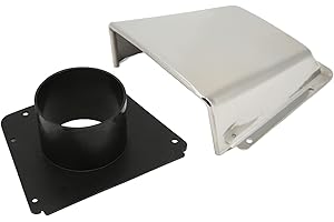 AceSupever Boat Cowl Vent, Boat Vent Cover, Boat Marine Clamshell Ventilator with Nylon Base for Boats Yachts Accessory for 3