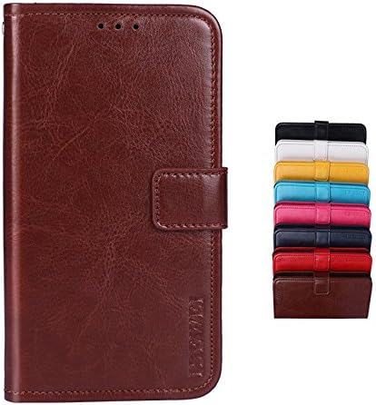 SHIEID Case for Oukitel K7 Case Wallet Leather Flip Case Card Slots Secure Magnetic Closure Lock Leather Case Suitable for Oukitel K7 With bracket function (Brown)