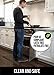 KANGAROO Thick Ergonomic Anti Fatigue Mats for Kitchen Floor, 70x24 Runner, Cushioned Standing Office Desk Mat, Waterproof Scratch Resistant Topside, Supportive All Day Comfort Padded Foam Rugs, Brown