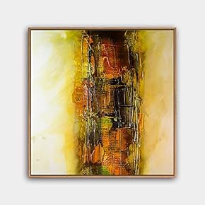 Framed Canvas Wall Art Modern Texture Painting Canvas Prints Home Artwork Decoration for Living Room,Bedroom - 16x16 inches