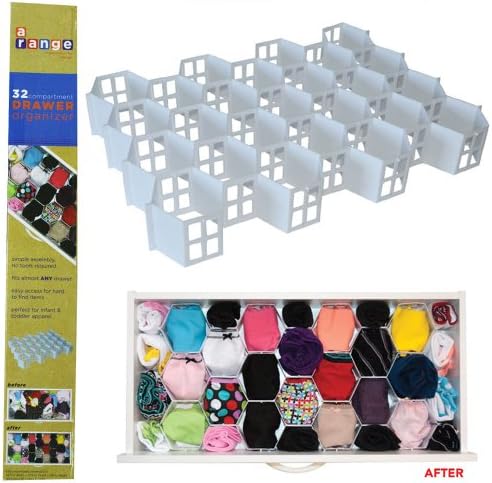 32 Underwear Tie Socks Tidy Drawer Organizer Storage Box Drawer Divider Closet !