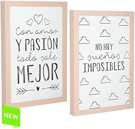 Dcasa - Caja de luz decorativa con mensaje . - No hay sueños imposibles: Amazon.es: Hogar