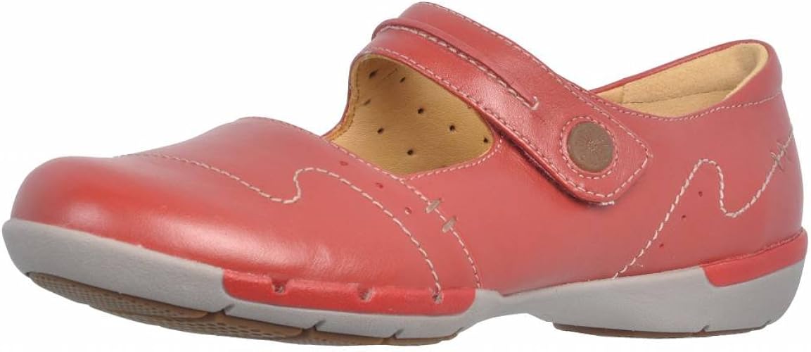 clarks red flats