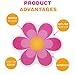Pack of 10,Non Slip Bathtub Stickers,Adhesive Decals With Bright Colors,Ideal Large Appliques For Your family's Safety,Suit for Bath Tub,Stairs,Shower Room & Other Slippery Surfaces.(Bright Flowers)