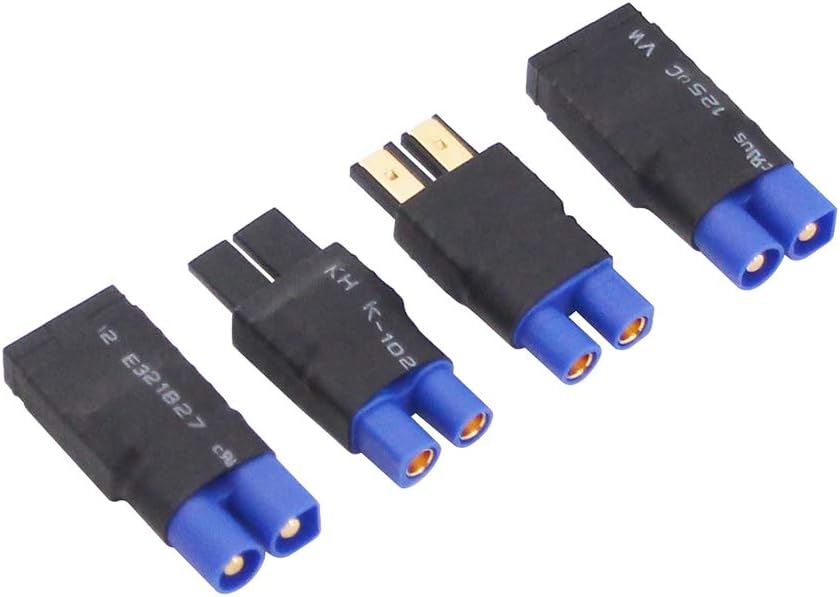 OliRC 4pcs Traxxas TRX to EC3 Style Male Female RC Connector Adapter(C153-4), Small - Image 3