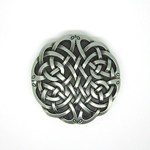 TAKELA Western Style Celtic Knot Round Belt Buckle