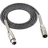 SOUNDSTILL Braided XLR Cable,Male to Female Balanced Microphone Cable-6 Feet