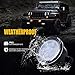 Xprite Clear Lens Yellow LED Front Replacement Turn Signal Light & Fender Side Marker Light Assembly for 2014-2018 Jeep Wrangler JK JKU