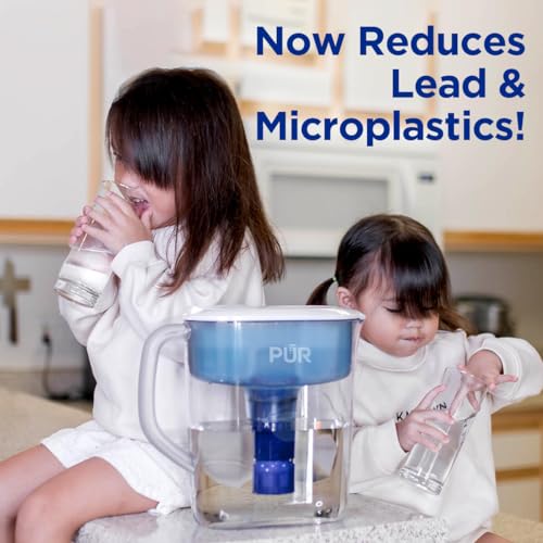 PUR PLUS FAUCET MOUNT REPLACEMENT FILTER 6-PACK, GENUINE PUR FILTER, 2-IN-1 POWERFUL, NATURAL MINERAL FILTRATION, LEAD REMOVAL, 18-MONTH VALUE, BLUE (RF99996)