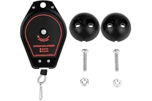 Hanging Retractable Spring Balancer Tool Holder for Air or Power Tool 0.6~2.0kg ES620(Black)