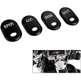 Motorcycle Black Brushed Rocker Panel Switch Covers For Harley Electra Road Glide FLTR Tri Glide 1996-2013