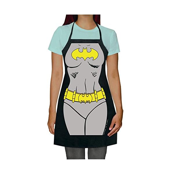 ICUP DC Comics - Batgirl Be The Character Adult Size 100% Cotton Adjustable Black Apron