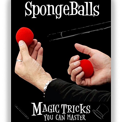 Magic Makers Magic Tricks You Can Master: SpongeBalls Combo - Instructional Magic Training - Pack of 4 Spongeballs Included