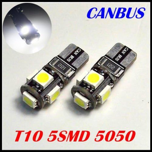 MSA T10 XENON WHITE LED ERROR FREE CANBUS 5 SMD W5W 501 SIDE LIGHT BULB 4