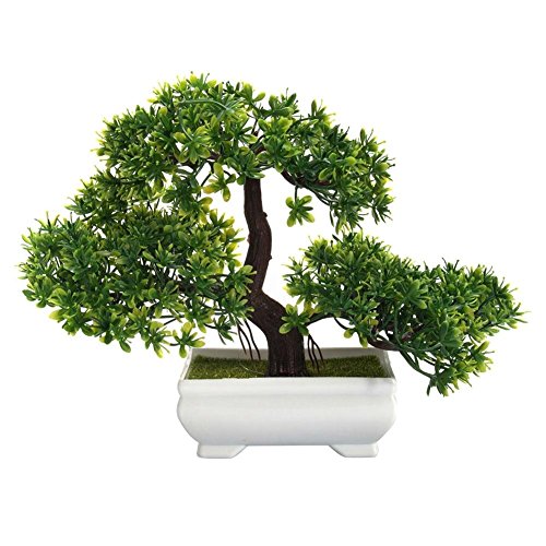 WG Creative Bonsai Tree Artificial Plant Decoration Not Faded No Watering Potted for Office Home
