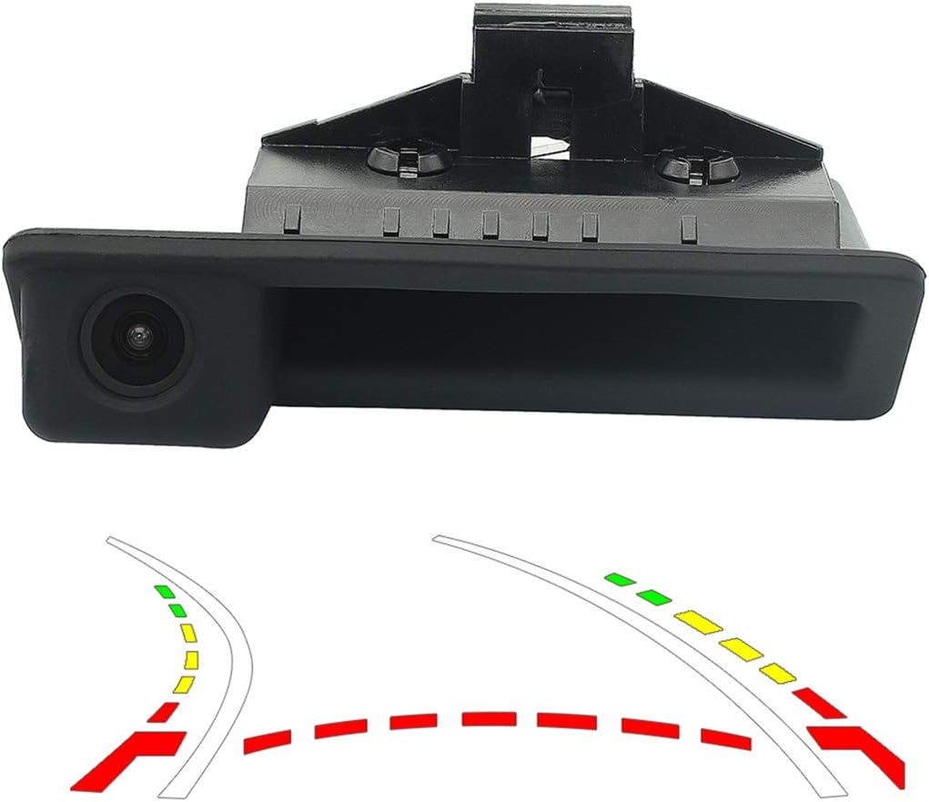 Vehicle Backup Camera with Dynamic Trajectory Guide Line Work with BMW GreenYi Compatible/Replacement for Backup Camera BMW 3 Series 5 Series X5 E60 E61 E70 E71 E72 E82 E88 E84 E90 E91 E92 E93