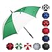 BAGAIL Golf Umbrella 68/62/58 Inch Large Oversize Double Canopy Vented Automatic Open Stick Umbrellas for Men and Women(Green/White,62 inch)