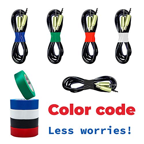 image for Maximm PVC Vinyl Electrical Tape, UL Listed, Heat Resistant, Flame Ret