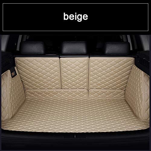 Myllon Car Rear Trunk Mat Boot Mat for Lexus RX350 RX450h 2009-2017 Custom Fit All Weather Artificial Leather Waterproof Non Slip Car Mats (beige)