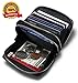 KALMORE Women's Leather RFID Secured Spacious Cute Card Wallet Small Purse, Black, Two Zippers