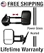 MaxMate 2007-2013 Chevy Silverado/GMC Sierra Towing Mirrors Pair Set Power Heated Glass with Convex Lens Telescoping Pickup Truck Side View Mirrors