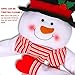 OurWarm Snowman Christmas Tree Topper Large Snowman Tree Topper with Top Hat Scarf Hugger for Christmas Holiday Winter Home Wonderland Party Decoration Ornament Supplies
