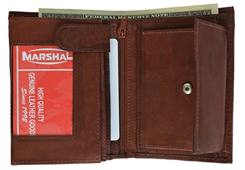 Leather Bi-fold Mens Wallet BD #518CF