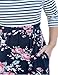 SUNNOE Women's Floral Printed 3/4 Sleeve Striped Scoop Neck High Waist Splice Party Maxi Long Dress (Small, Black Striped)