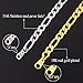 U7 Jewelry Stainless Steel Figaro Chain 5mm Thick Men Necklaces 18 Inch Silver Chain for Men Women