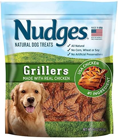 Nudges Grillers Dog Treats, Chicken, 18 Ounce