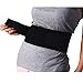 TINKSKY Portable Adjustable Elastic Infrared Self-Heating Magnetic Therapy Back Waist Support Lumbar Brace Belt Double Pull Strap Lower Pain Massager - Size XL (Black)