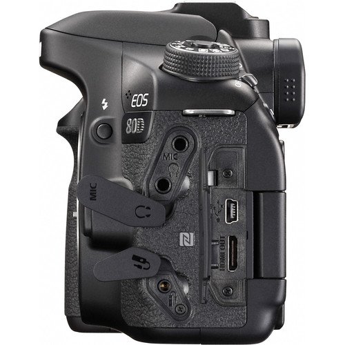 Canon EOS 80D DSLR Camera Body Only (1263C004) Black USA - Full Accessory Video Creator Bundle Package Deal