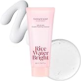 The Face Shop Rice Water Bright Milk & Jelly Double Cleanser, Double Cleansing in Half the Time, 2-in-1 Makeup Remover & Face Wash, Hydrating & Moisturizing, Korean Skin Care, Vegan, 6.4 fl. oz.